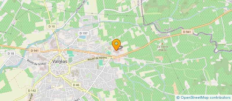 localisation de l'entreprise LES FONTAINES à VALREAS