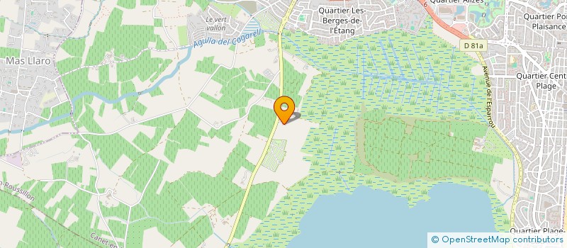 localisation de l'entreprise LES FONTAINES  CANET-EN-ROUSSILLON