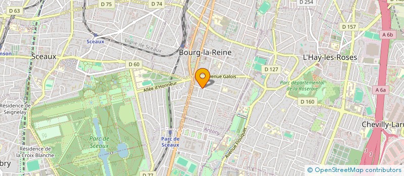 localisation de l'entreprise LES FONTAINES à BOURG-LA-REINE