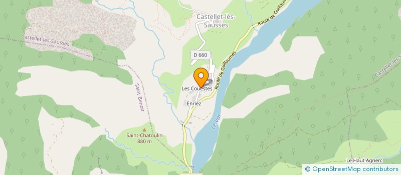 localisation de l'entreprise LES FONTAINES à CASTELLET-LES-SAUSSES