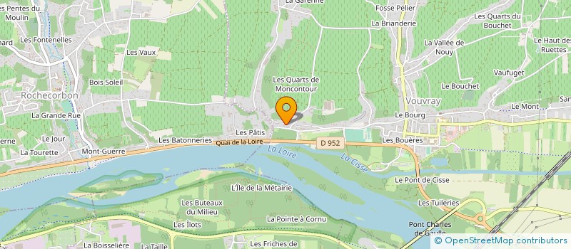 localisation de l'entreprise LES FONTAINES à VOUVRAY