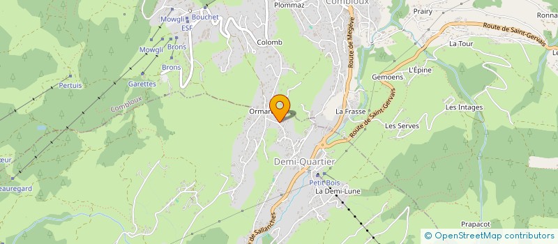 localisation de l'entreprise LES FONTAINES BLANCHES  DEMI-QUARTIER