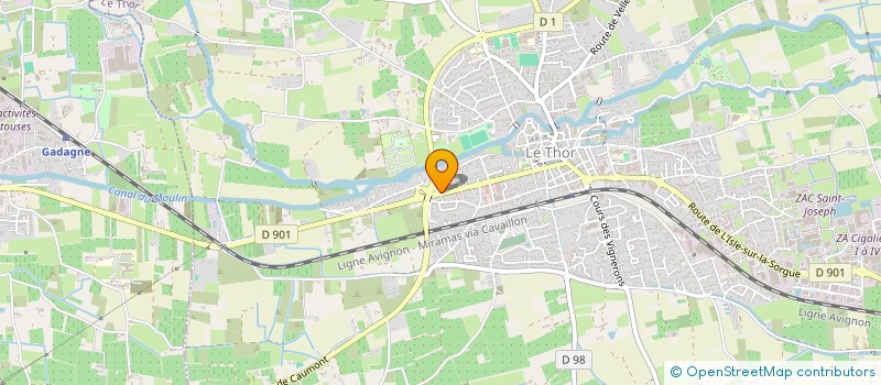 localisation de l'entreprise LES FONTAINES D'OBIDOS  LE THOR