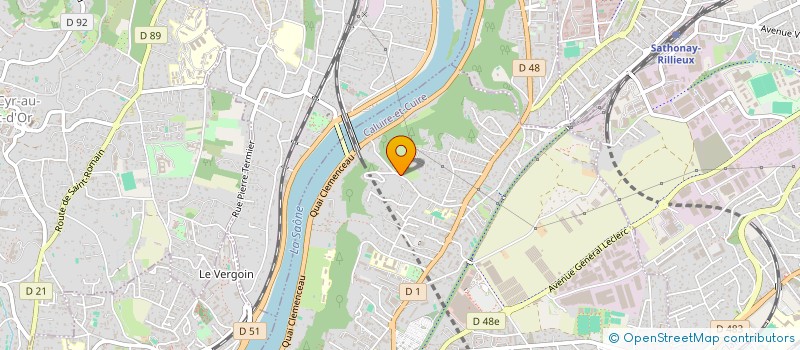 localisation de l'entreprise LES FONTAINES DE BEAUVALLON  CALUIRE-ET-CUIRE