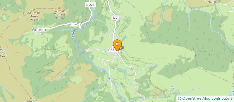 localisation de l'entreprise LES FONTAINES DE GAZOST  GAZOST