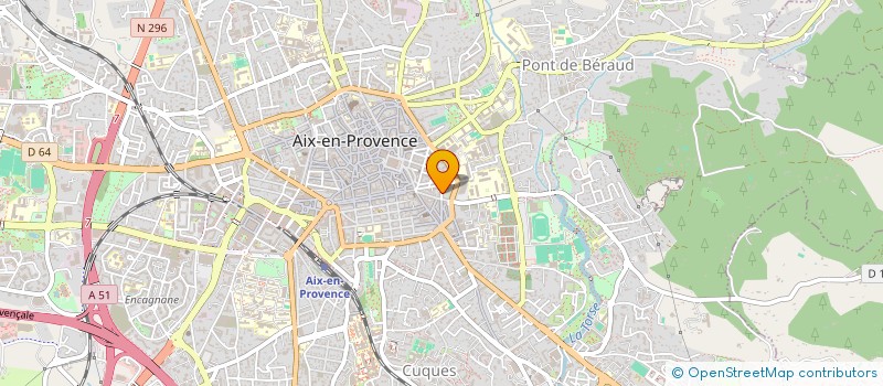 localisation de l'entreprise LES FONTAINES DU COURS à AIX EN PROVENCE
