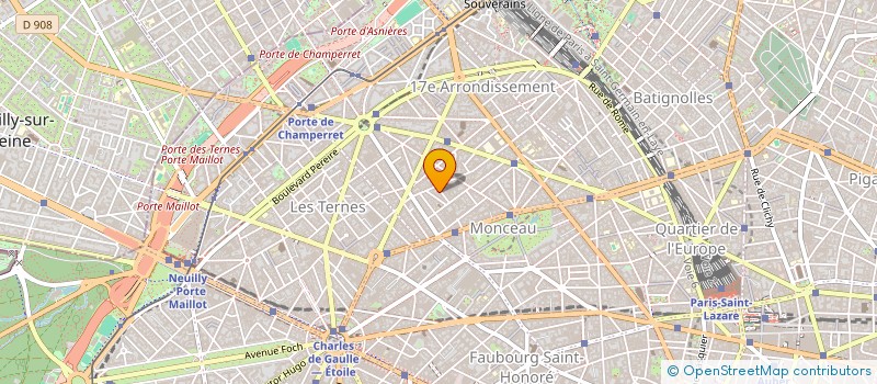 localisation de l'entreprise LES FONTAINES SA  PARIS