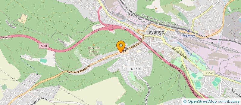 localisation de l'entreprise LES FONTAINIERS  HAYANGE