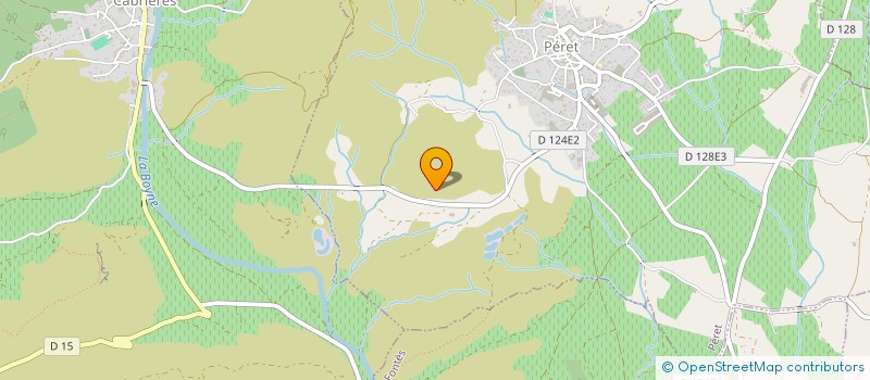 localisation de l'entreprise LES FONTAINILLES  PERET