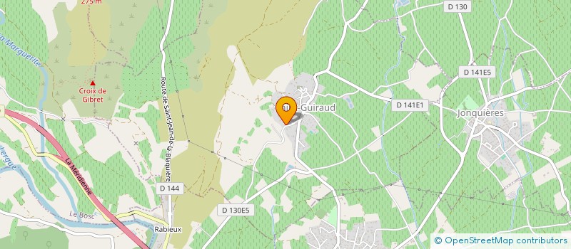 localisation de l'entreprise LES FONTANILLES  SAINT-GUIRAUD