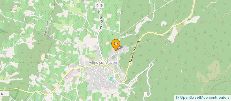 localisation de l'entreprise LES FONTAYNES  VILLES-SUR-AUZON