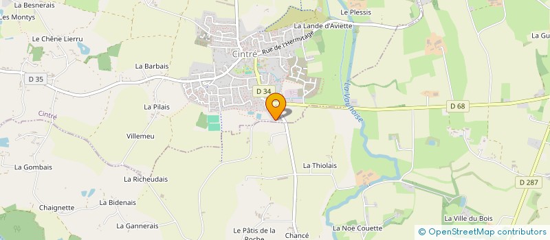 localisation de l'entreprise LES FONTENELLES  CINTRE