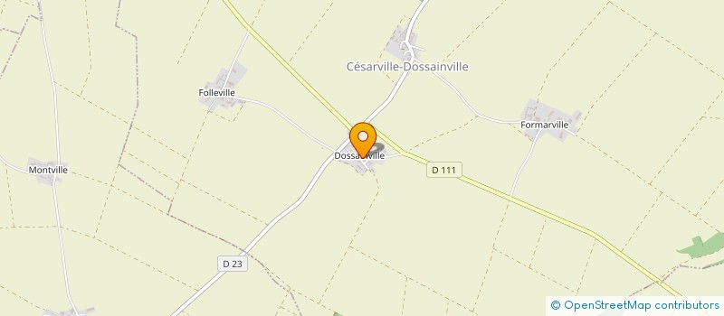 localisation de l'entreprise LES FONTENELLES à CESARVILLE DOSSAINVILLE