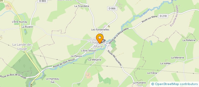localisation de l'entreprise LES FONTENELLES à LOUGE-SUR-MAIRE