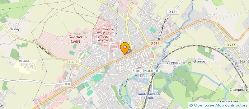 localisation de l'entreprise LES FONTENELLES  SAINT-MAIXENT-L'ECOLE