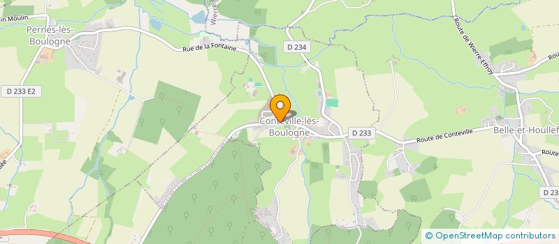 localisation de l'entreprise LES FONTENETTES  CONTEVILLE-LES-BOULOGNE