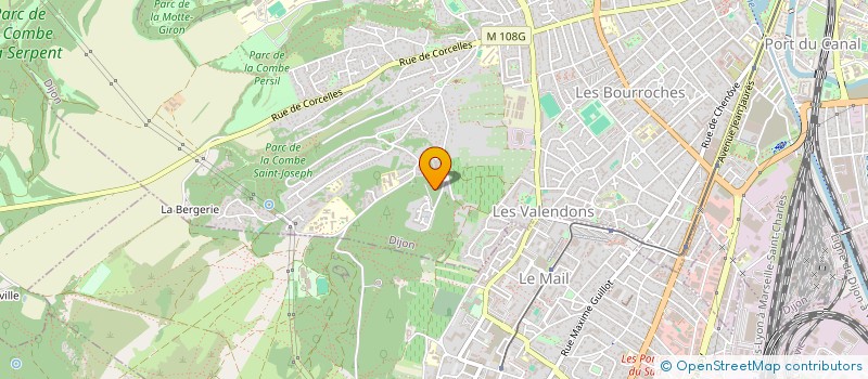 localisation de l'entreprise LES FONTENOTTES à DIJON