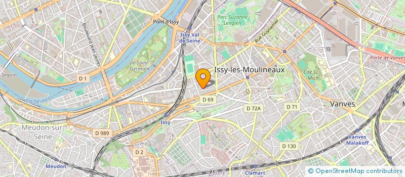 localisation de l'entreprise LES FOODELLES à ISSY-LES-MOULINEAUX