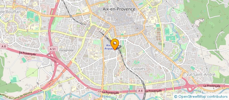 localisation de l'entreprise LES FOOTBALLEURS DU JEUDI à AIX-EN-PROVENCE