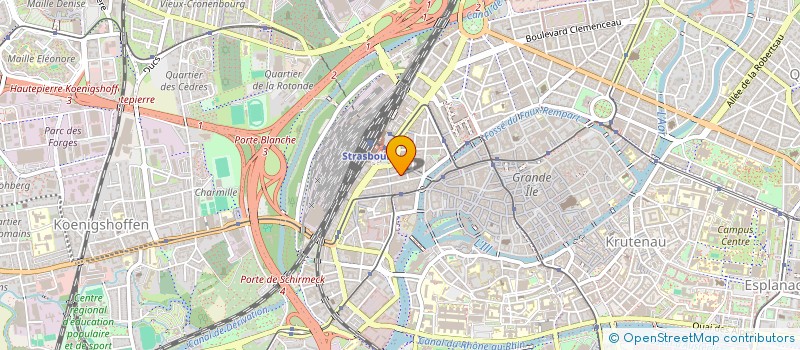 localisation de l'entreprise LES FOOTBALLEURS DU SOIR à STRASBOURG
