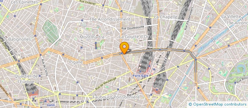 localisation de l'entreprise LES FOOTEUSES D AMBIANCE  PARIS
