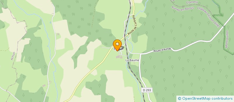 localisation de l'entreprise LES FOOTEUX DE MONTREUILLON  AUNAY-EN-BAZOIS