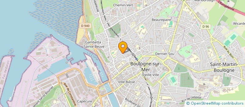 localisation de l'entreprise LES FORBANS DE LA COTE D'OPALE à BOULOGNE-SUR-MER