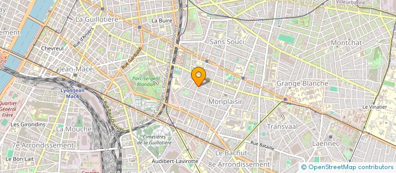 localisation de l'entreprise LES FORCES DU MALT DE L'OZON  LYON