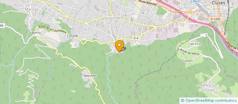 localisation de l'entreprise LES FORCES MOTRICES DU FORON  SCIONZIER