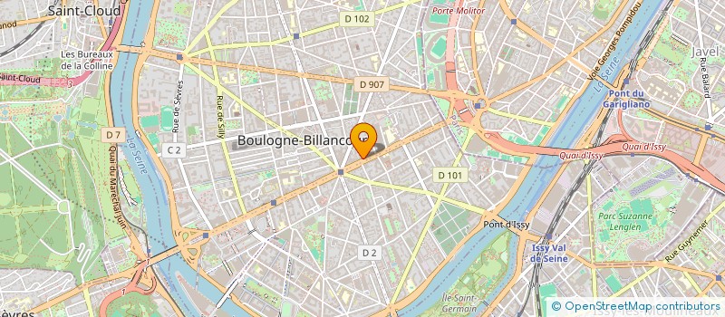 localisation de l'entreprise LES FORETS à BOULOGNE-BILLANCOURT