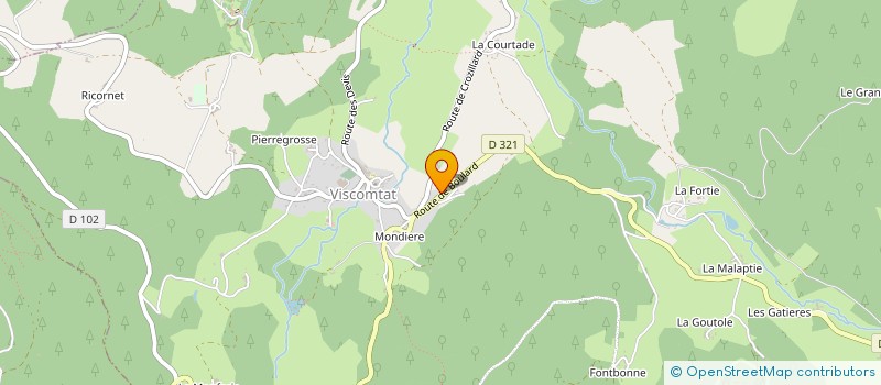 localisation de l'entreprise LES FORETS TAMAIN  VISCOMTAT