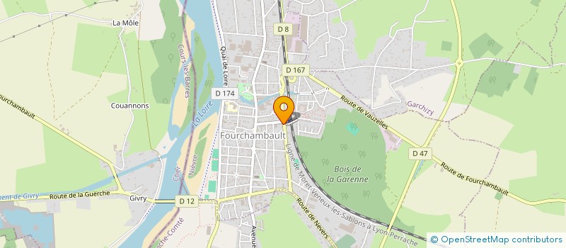 localisation de l'entreprise LES FORGES à FOURCHAMBAULT