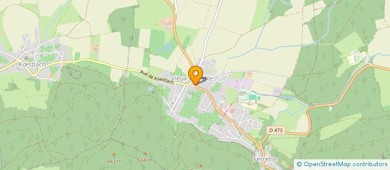 localisation de l'entreprise LES FORGES  VIEUX-FERRETTE