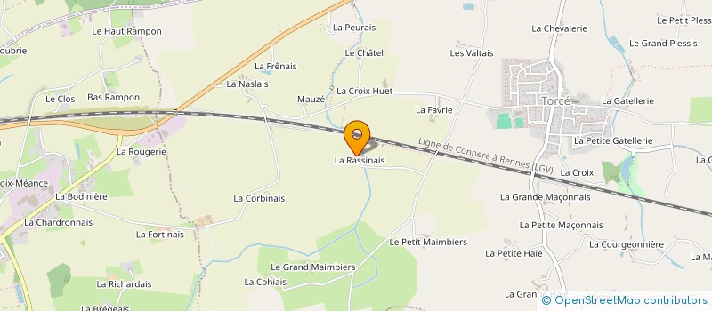 localisation de l'entreprise LES FORGES  TORCE