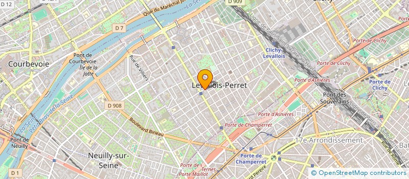 localisation de l'entreprise LES FORGES à LEVALLOIS-PERRET