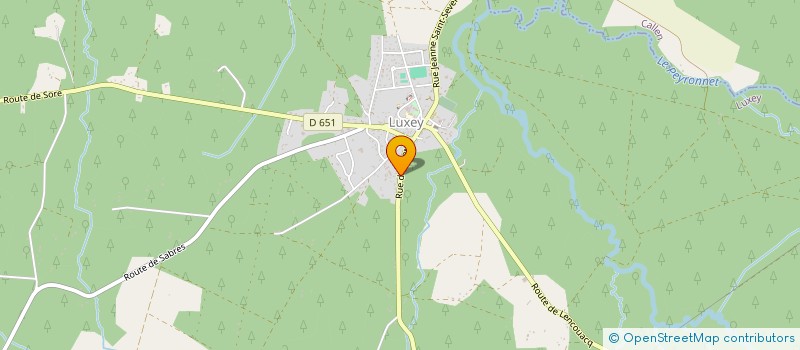 localisation de l'entreprise LES FORGES  LUXEY