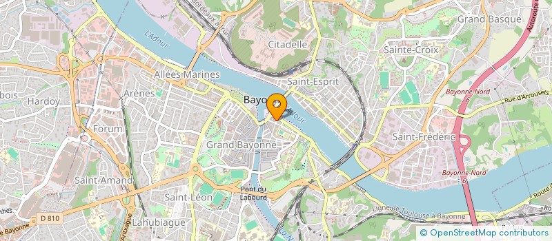 localisation de l'entreprise LES FORGES à BAYONNE