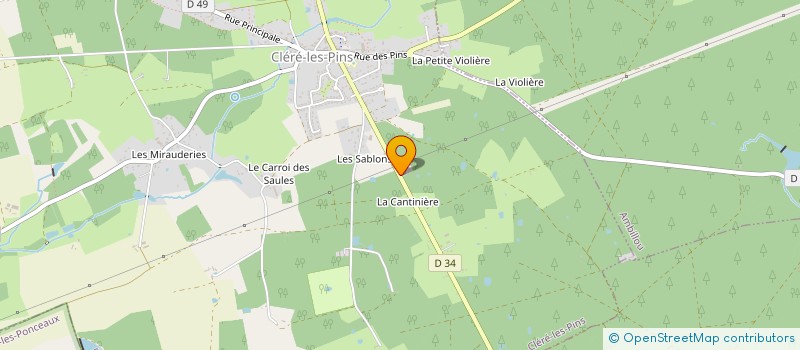 localisation de l'entreprise LES FORGES CLERENCOISE  CLERE-LES-PINS