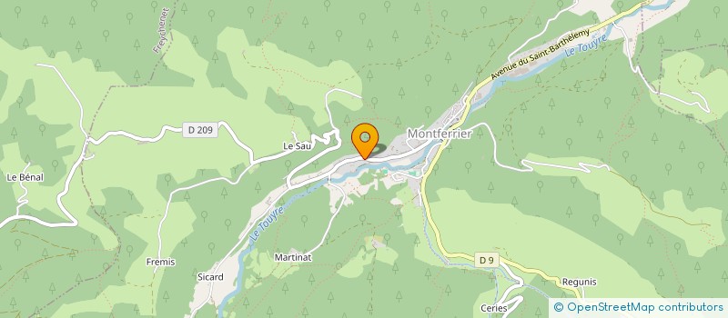 localisation de l'entreprise LES FORGES DE GAYNES à MONTFERRIER