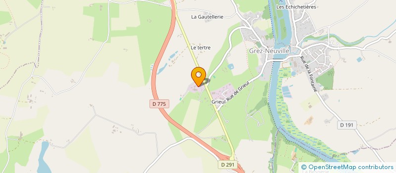 localisation de l'entreprise LES FORGES DE GRIEUL à GREZ-NEUVILLE