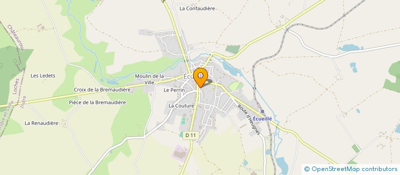 localisation de l'entreprise LES FORGES DU BAS BERRY à ECUEILLE