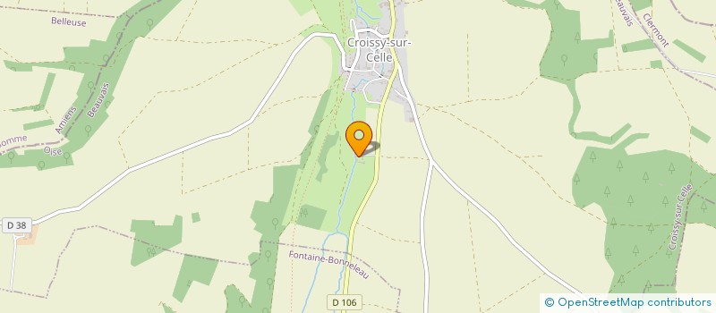 localisation de l'entreprise LES FORGES DU MOULIN à CROISSY-SUR-CELLE