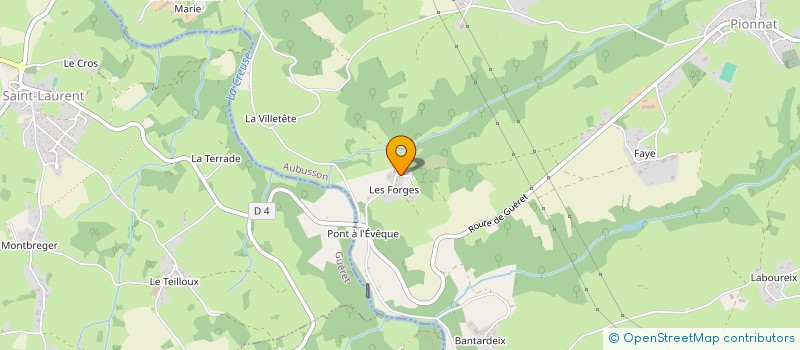 localisation de l'entreprise LES FORGES PIONNAT  PIONNAT
