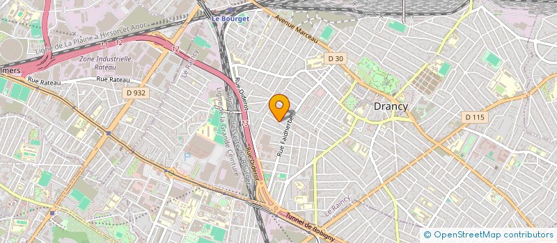 localisation de l'entreprise LES FORMATIONS CIBLEES à DRANCY