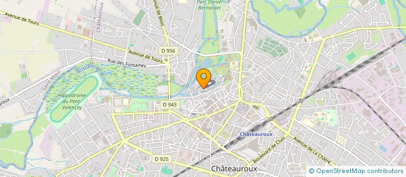 localisation de l'entreprise LES FORMATIONS DE L'AP à CHATEAUROUX