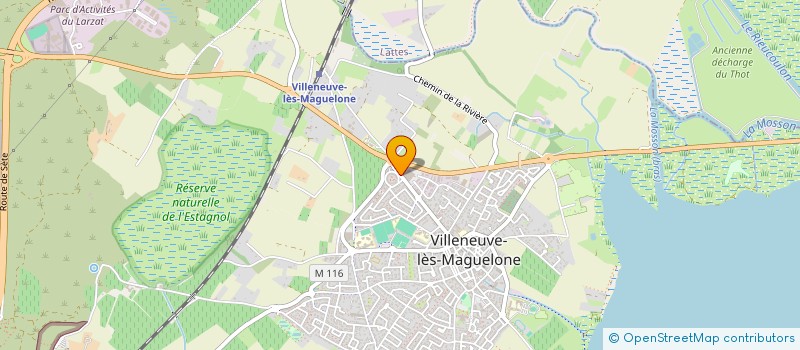 localisation de l'entreprise LES FORMES LA FORME à VILLENEUVE-LES-MAGUELONE