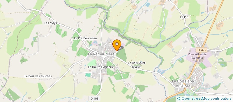 localisation de l'entreprise LES FORSYTHIAS  LA REMAUDIERE