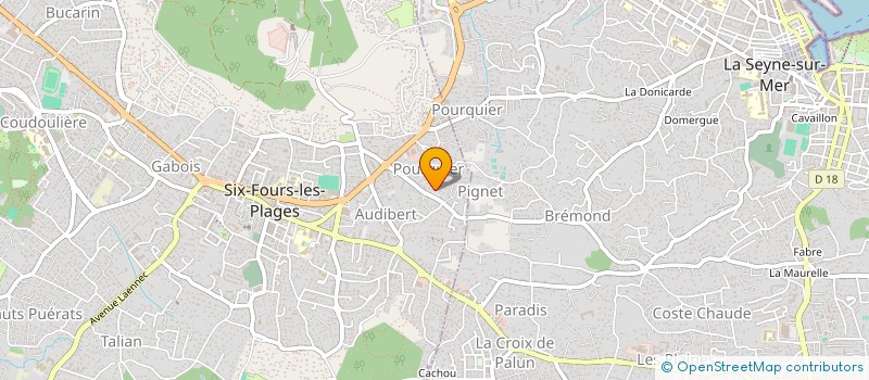 localisation de l'entreprise LES FORTASSIENS à SIX-FOURS-LES-PLAGES