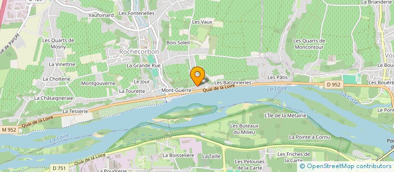 localisation de l'entreprise LES FORTS DE LOIRE à ROCHECORBON