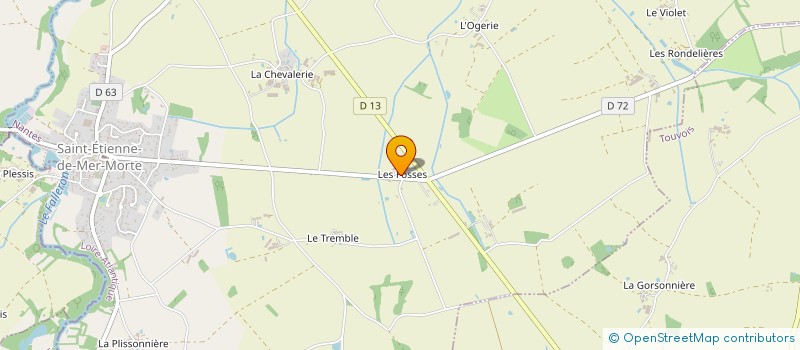 localisation de l'entreprise LES FOSSES  SAINT-ETIENNE-DE-MER-MORTE